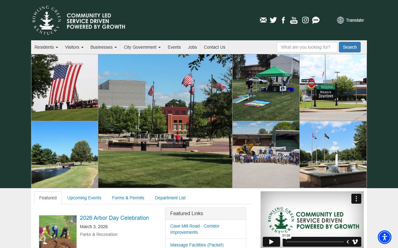 Bowling Green city government building with marriage records resources