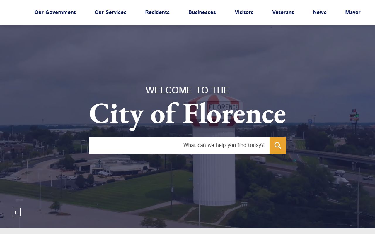 Florence city government building housing Boone County Clerk marriage services