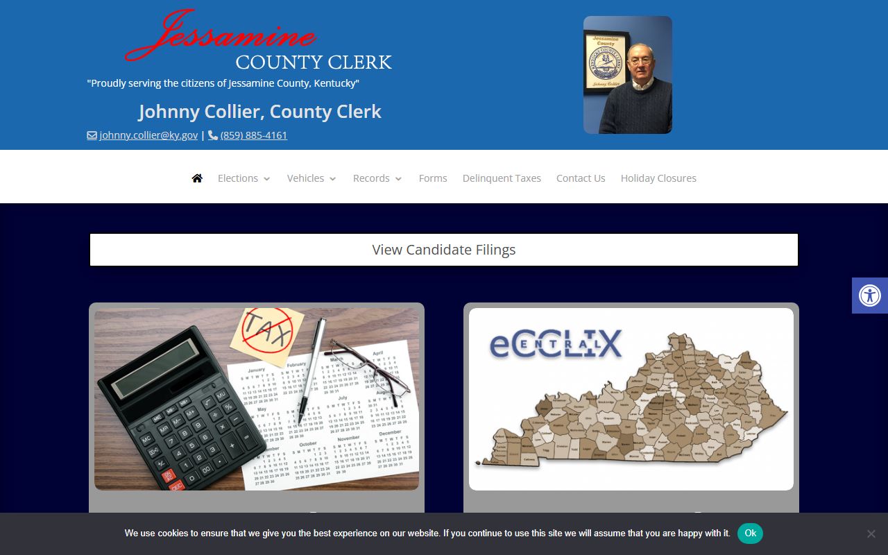 Jessamine County Clerk office for marriage records in Nicholasville Kentucky